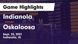 Indianola  vs Oskaloosa  Game Highlights - Sept. 23, 2022