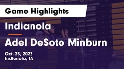 Indianola  vs Adel DeSoto Minburn Game Highlights - Oct. 25, 2022
