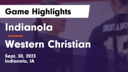 Indianola  vs Western Christian  Game Highlights - Sept. 30, 2023