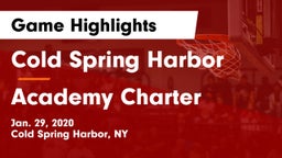 Cold Spring Harbor  vs Academy Charter Game Highlights - Jan. 29, 2020
