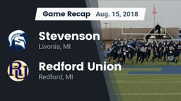 Recap: Stevenson  vs. Redford Union  2018