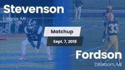 Matchup: Stevenson High vs. Fordson  2018