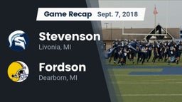 Recap: Stevenson  vs. Fordson  2018