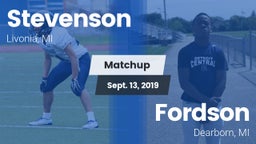 Matchup: Stevenson High vs. Fordson  2019