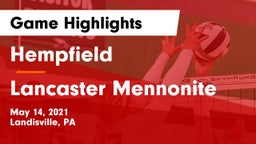 Hempfield  vs Lancaster Mennonite Game Highlights - May 14, 2021