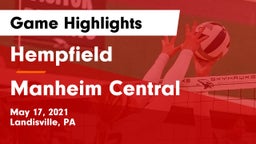 Hempfield  vs Manheim Central  Game Highlights - May 17, 2021