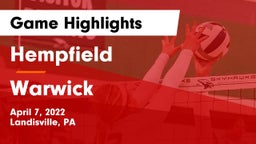 Hempfield  vs Warwick  Game Highlights - April 7, 2022