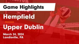 Hempfield  vs Upper Dublin  Game Highlights - March 24, 2024
