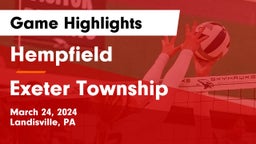 Hempfield  vs Exeter Township  Game Highlights - March 24, 2024