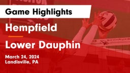 Hempfield  vs Lower Dauphin  Game Highlights - March 24, 2024