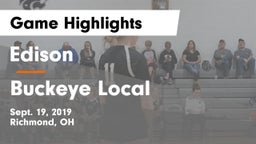 Edison  vs Buckeye Local Game Highlights - Sept. 19, 2019