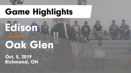 Edison  vs Oak Glen  Game Highlights - Oct. 5, 2019