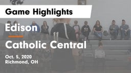 Edison  vs Catholic Central  Game Highlights - Oct. 5, 2020