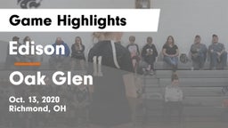 Edison  vs Oak Glen  Game Highlights - Oct. 13, 2020