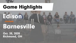 Edison  vs Barnesville Game Highlights - Oct. 20, 2020