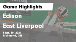 Edison  vs East Liverpool  Game Highlights - Sept. 30, 2021