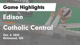 Edison  vs Catholic Central  Game Highlights - Oct. 4, 2022