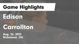 Edison  vs Carrollton  Game Highlights - Aug. 26, 2023