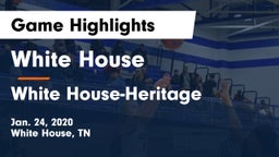 White House  vs White House-Heritage  Game Highlights - Jan. 24, 2020