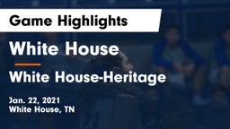 White House  vs White House-Heritage  Game Highlights - Jan. 22, 2021