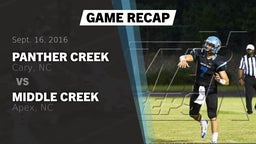Recap: Panther Creek  vs. Middle Creek  2016