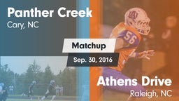Matchup: Panther Creek vs. Athens Drive  2016