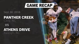Recap: Panther Creek  vs. Athens Drive  2016