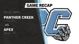 Recap: Panther Creek  vs. Apex  2016
