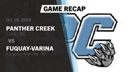 Recap: Panther Creek  vs. Fuquay-Varina  2016
