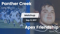 Matchup: Panther Creek vs. Apex Friendship  2017