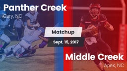 Matchup: Panther Creek vs. Middle Creek  2017