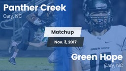 Matchup: Panther Creek vs. Green Hope  2017