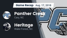 Recap: Panther Creek  vs. Heritage  2018
