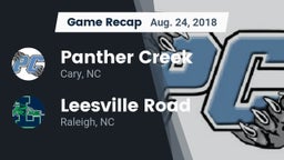 Recap: Panther Creek  vs. Leesville Road  2018