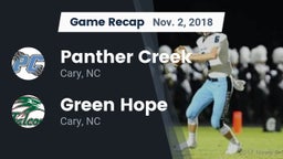 Recap: Panther Creek  vs. Green Hope  2018