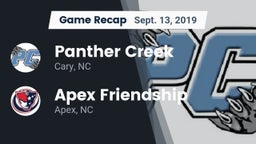 Recap: Panther Creek  vs. Apex Friendship  2019