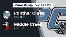 Recap: Panther Creek  vs. Middle Creek  2019