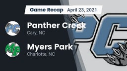 Recap: Panther Creek  vs. Myers Park  2021