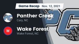 Recap: Panther Creek  vs. Wake Forest  2021