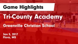 Tri-County Academy  vs Greenville Christian School Game Highlights - Jan 5, 2017