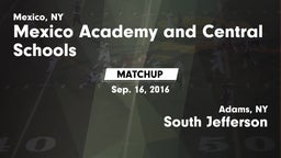 Matchup: Mexico Academy and vs. South Jefferson  2016