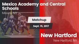 Matchup: Mexico Academy and vs. New Hartford  2017