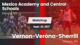 Matchup: Mexico Academy and vs. Vernon-Verona-Sherrill  2017