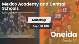 Matchup: Mexico Academy and vs. Oneida  2017