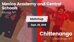 Matchup: Mexico Academy and vs. Chittenango  2018