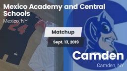 Matchup: Mexico Academy and vs. Camden  2019