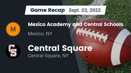 Recap: Mexico Academy and Central Schools vs. Central Square  2022