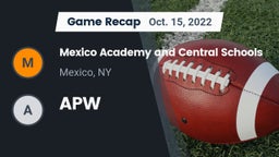 Recap: Mexico Academy and Central Schools vs. APW 2022