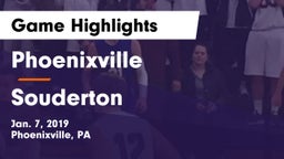 Phoenixville  vs Souderton  Game Highlights - Jan. 7, 2019