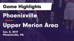 Phoenixville  vs Upper Merion Area  Game Highlights - Jan. 8, 2019